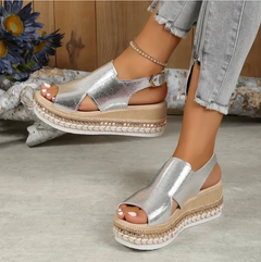 Tasha - Orthopedische Sandalen in Silber