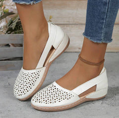 OrthoBliss™ | Bequeme Slingback-Halbschuhe für den ganzen Tag in Weiß