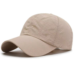 Schnelltrocknende Netzkappe – UV-beständige Kappe für Outdoor-Sportarten und -Aktivitäten in Khaki