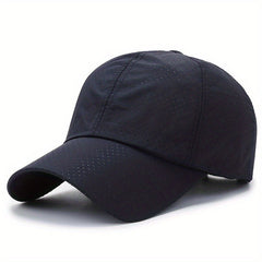 Schnelltrocknende Netzkappe – UV-beständige Kappe für Outdoor-Sportarten und -Aktivitäten in Marineblau