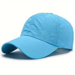 Schnelltrocknende Netzkappe – UV-beständige Kappe für Outdoor-Sportarten und -Aktivitäten in Himmelblau