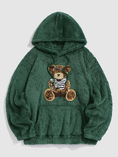 Teddy - wärmerer winter-hoodie in Grün