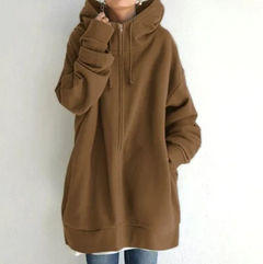 Hoodie Damen Oversize Kapuzenpullover | Lässig & Bequem in Braun
