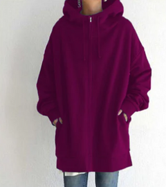 Hoodie Damen Oversize Kapuzenpullover | Lässig & Bequem in Rosenrot