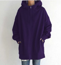 Hoodie Damen Oversize Kapuzenpullover | Lässig & Bequem in Dunkellila