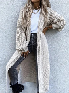 Langärmlige Cardigan für Damen | Lässig in Beige