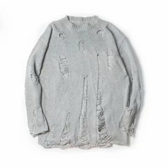 Bernadette | Klassischer und eleganter Sommerpullover in Grau