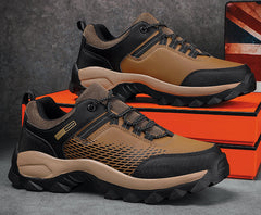 Herren Barfuß Wander Schuhe | Schnüren in Braun