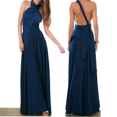 Marie - Wickel-Maxikleid - Vielseitig in Marineblau