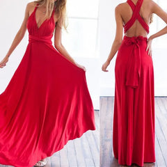 Marie - Wickel-Maxikleid - Vielseitig in Rot