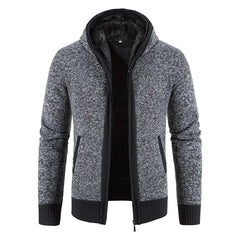 Julian | Vintage Cardigan mit Reißverschluss in Dunkelgrau2