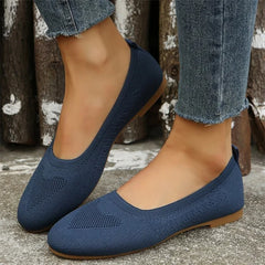 Talia® | Damenschuhe mit flachem Ausschnitt in Marineblau
