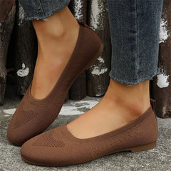 Talia® | Damenschuhe mit flachem Ausschnitt in Schokolade