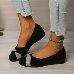 ShinyBloom™ – Elegante Mary Jane Damen Ballerinas in Schwarz