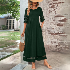 Sigrun - Elegantes Damenkleid mit Bauchkontrolle in Grün