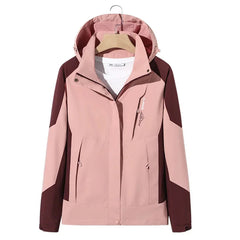 Jana | SkiFlex Unisex Skijacke in Rosa Weinrot