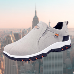 Roland | Herren Slip-On Schuhe mit stoßdämpfender Sohle in Grau