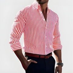 Elegant Striped Shirt in Pink