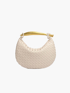Clio gewebte Tasche in Creme