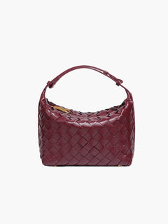 Mica gewebte Tasche in Burgund