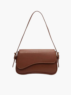 Mila Shoulder Saddle Bag in Braun