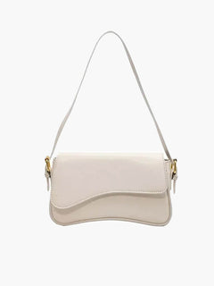 Mila Shoulder Saddle Bag in Weiß