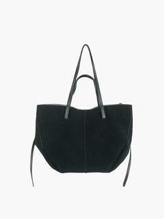 Paula suede Tasche in Schwarz