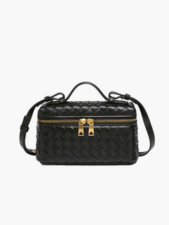 Tara gewebte Tasche in Schwarz