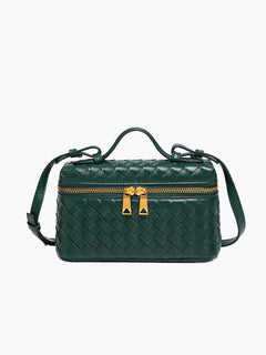 Tara gewebte Tasche in Dunkelgrün