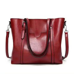 Stilvolle Damen-Tragetasche aus vielseitigem, weichem Material in Rot
