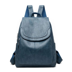Stilvoller Damen-Diebstahlschutz-Rucksack, vielseitiges Design, strapazierfähiges Material in Hellblau