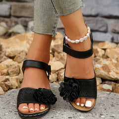 Sonia® | Bequeme Sandalen zum Gehen in Schwarz