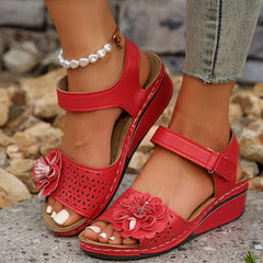 Sonia® | Bequeme Sandalen zum Gehen in Rot