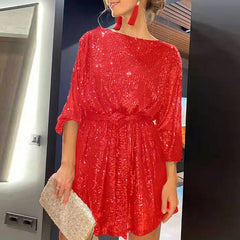 Twinkle | Elegantes  Mini Partykleid in Rot