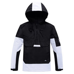 Janina | Unisex Winterjacke mit Kapuze in Schwarz