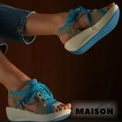 Mayra® | Atmungsaktive Sommersandalen für Damen in Blau