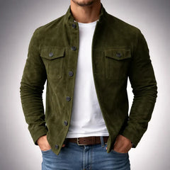 Wildlederjacke „Oltrarno“ in Verde