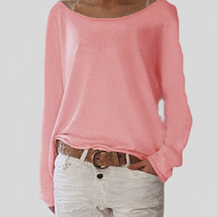 Vivy – Leichter Pullover mit klassischem Charme in Rosa