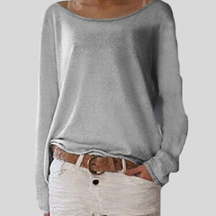 Vivy – Leichter Pullover mit klassischem Charme in Grau