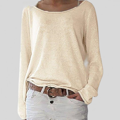 Vivy – Leichter Pullover mit klassischem Charme in Beige