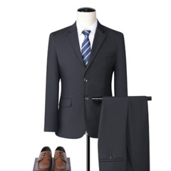 Zweiteiliger Formeller Hochzeitsgastanzug Für Herren | Trendy in Schwarz