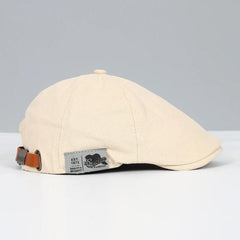 Liam | Stilvolle Baskenmütze in Beige