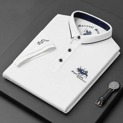Brant - Kurzarm-Poloshirt in Weiß