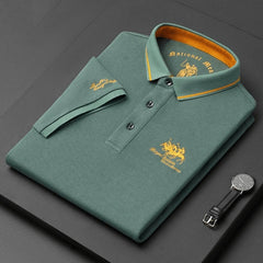 Brant - Kurzarm-Poloshirt in Grün