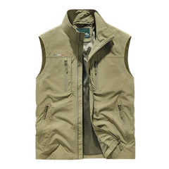 Klassische Weste für Herren | Lässig in Khaki
