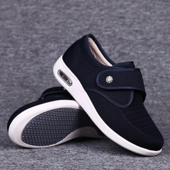 Violetta - Damen Slip-On Schuhe mit verstellbaren Riemen in Blau