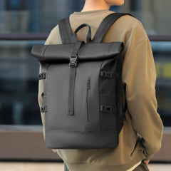 Rexo | Geräumiger Unisex Rucksack für Business und Reisen in Schwarz