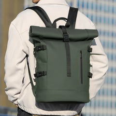 Rexo | Geräumiger Unisex Rucksack für Business und Reisen in Grün