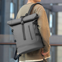 Rexo | Geräumiger Unisex Rucksack für Business und Reisen in Grau