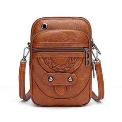 Vellana | Vintage Leder-Umhängetasche in Braun